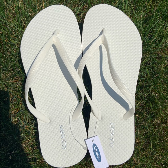 Old Navy Shoes - Free When Bundled - NWT Old Navy White Flip-Flops